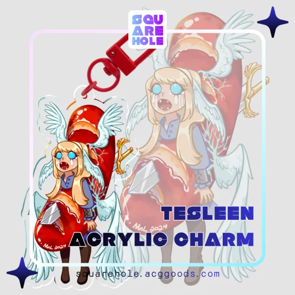 Hotdog Tesleen Acrylic Keychain