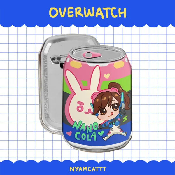D.Va Nano Cola Metal Badge