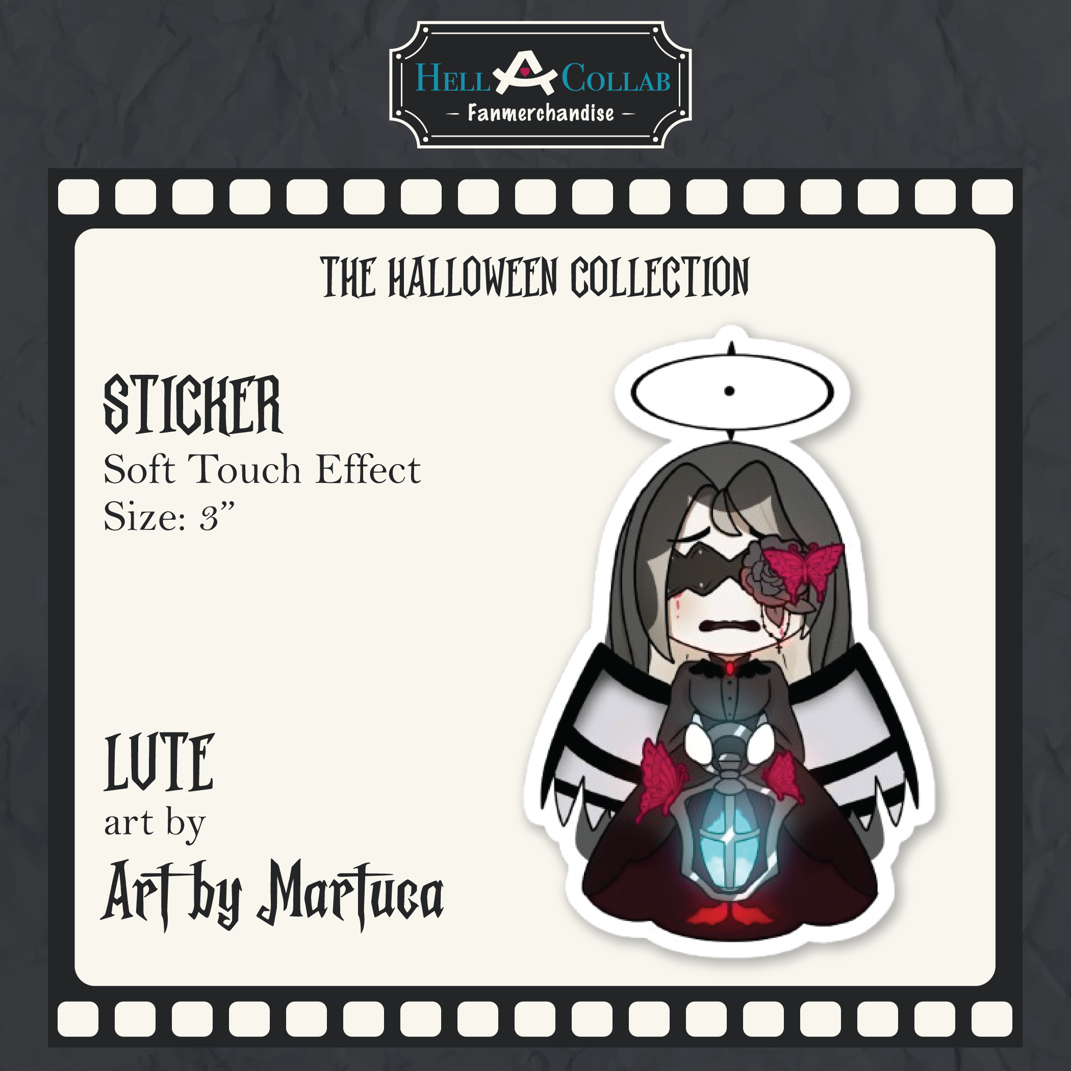 Lute sticker || hell-a-collab halloween