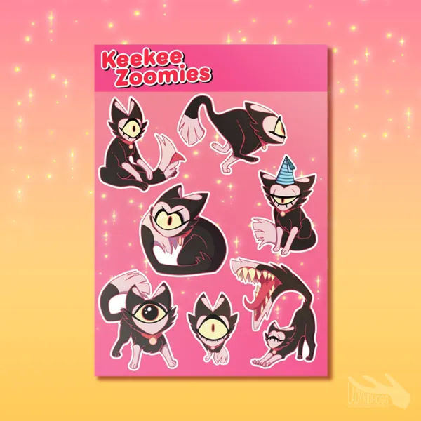 Keekee Zoomies || Sticker Sheet