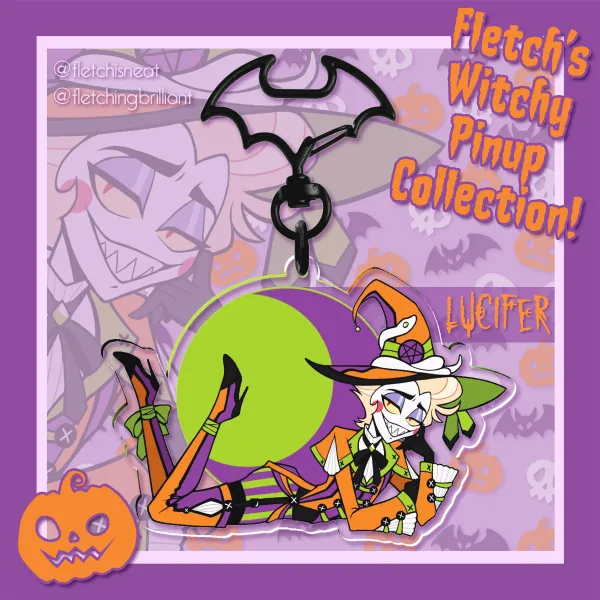 Witchy Pinups! Keychain ~Lucifer~