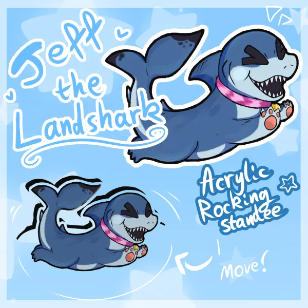 Jeff The Landshark - Rocking Standee || Marvel Rivals