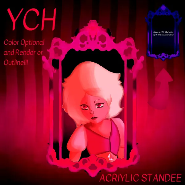 "In The Mirror Is" YCH Acrylic Standee