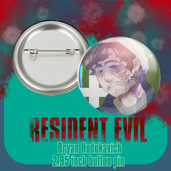 RESIDENT EVIL (2026) ||Bryan Hodukavich || Round Badges (Button Pins)
