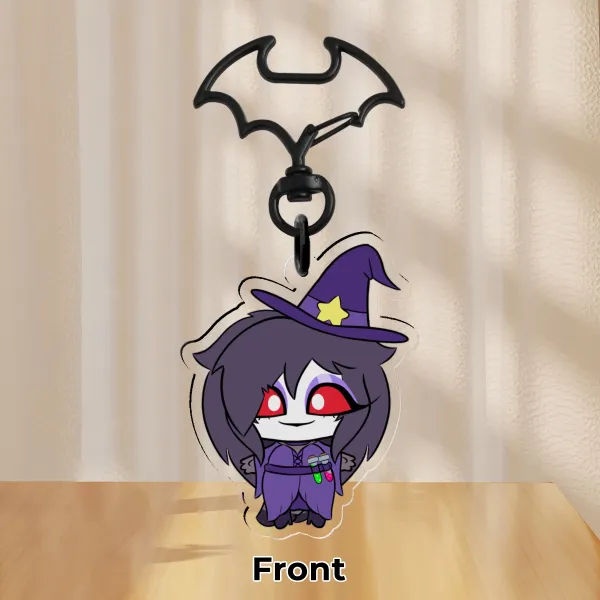 Octavia Halloween Helluva Boss Chibi Clear Acrylic Keychain