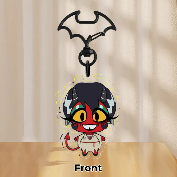 Millie Halloween Helluva Boss Chibi Clear Acrylic Keychain