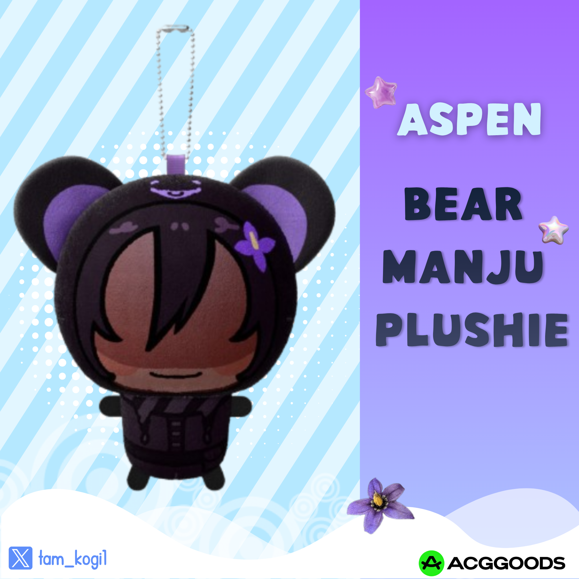 Aspen - Manju Doll Plush Keychains