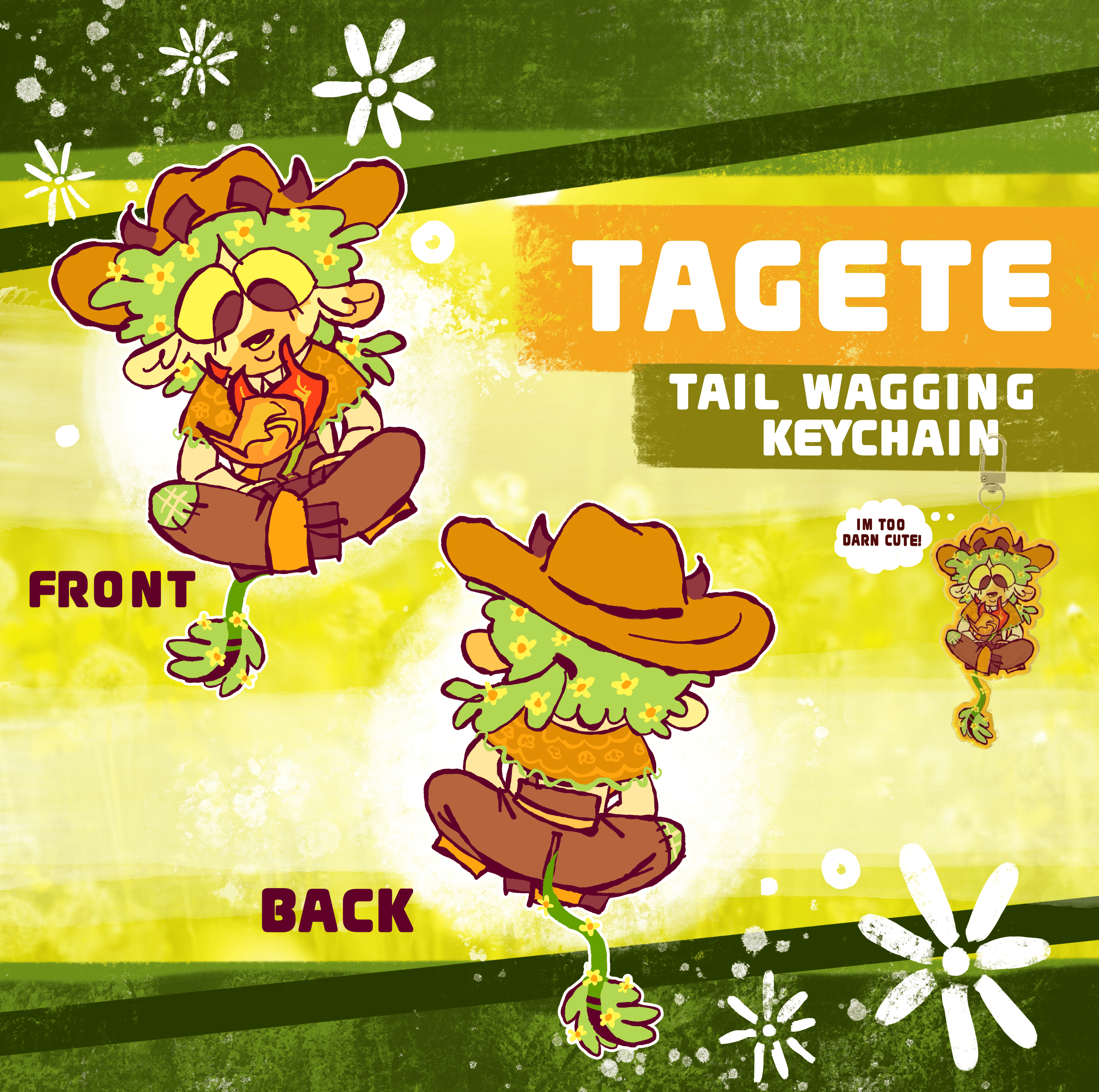 Tagete Tail-wagging Keychain