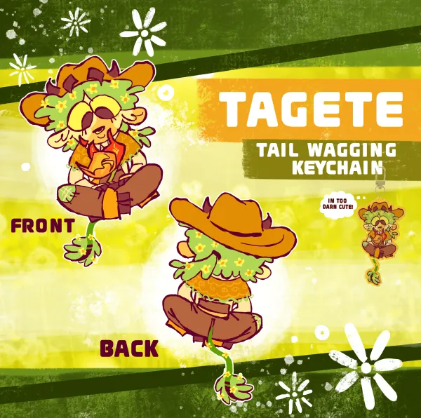 Tagete Tail-wagging Keychain
