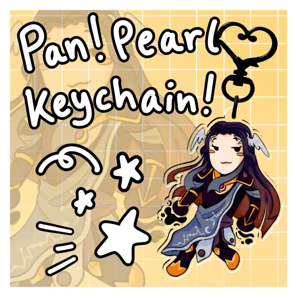 Pan!Pearl Keychain