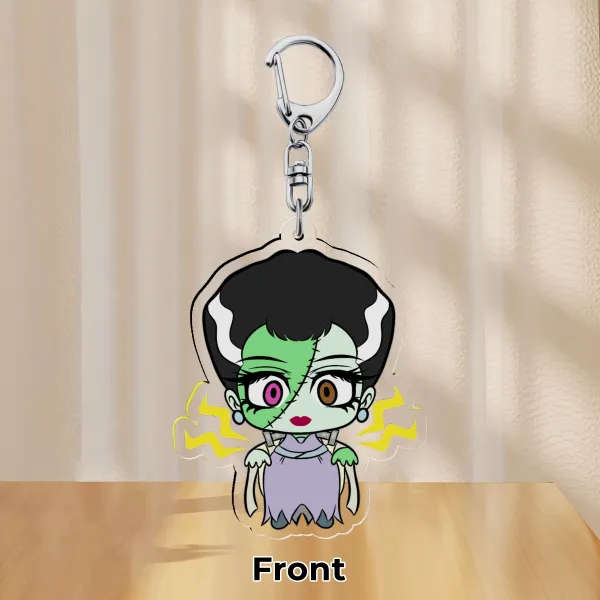 Bride of Frank Halloween Chibi Clear Acrylic Keychains