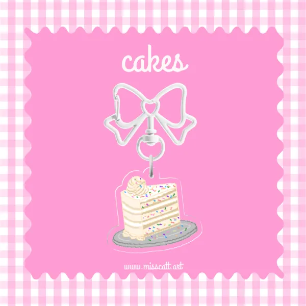 Cakes | Funfetti | Acrylic Keychain
