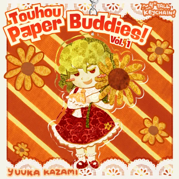 Touhou Paper Buddies!: Yuuka Kazami Keychain