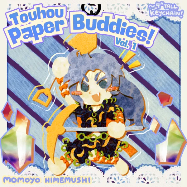 Touhou Paper Buddies!: Momoyo Himemushi Keychain