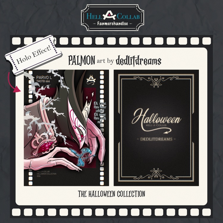 Paimon | Holographic Card || Halloween Hell-a-Collab