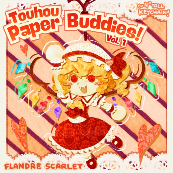 Touhou Paper Buddies!: Flandre Scarlet Keychain