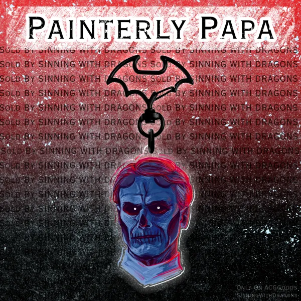 Painterly Nihilistic Antipope Keychain