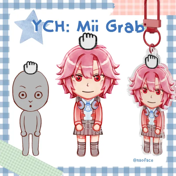 YCH Keychain - Mii Grab