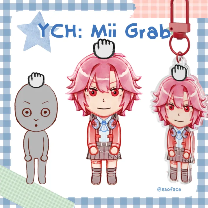 YCH Keychain - Mii Grab