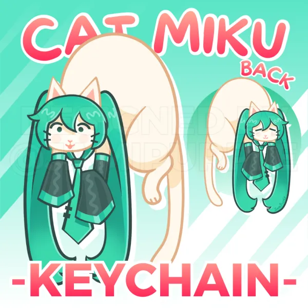 CAT MIKU [VOCALOID] - KEYCHAIN