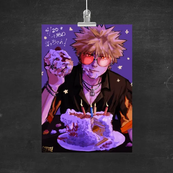 Katsuki Birthday Print