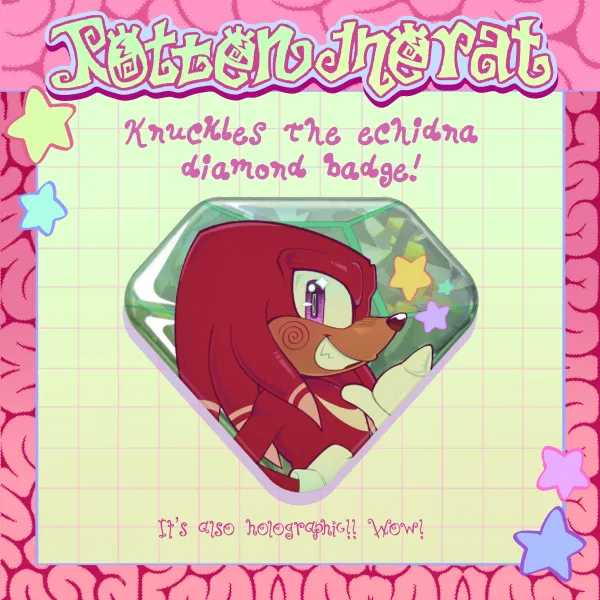 Knuckles Diamond Holographic Badge