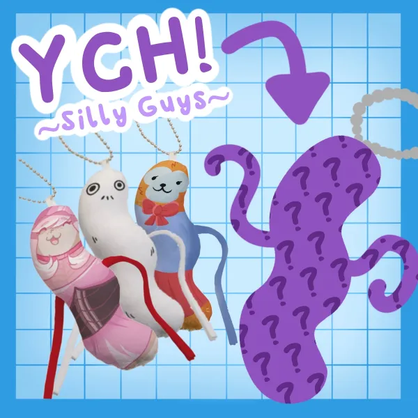 Custom YCH Silly Guys Plush Keychain
