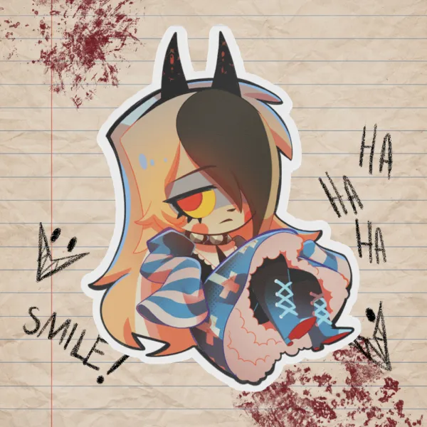 Goth Charlie Die Cut Sticker