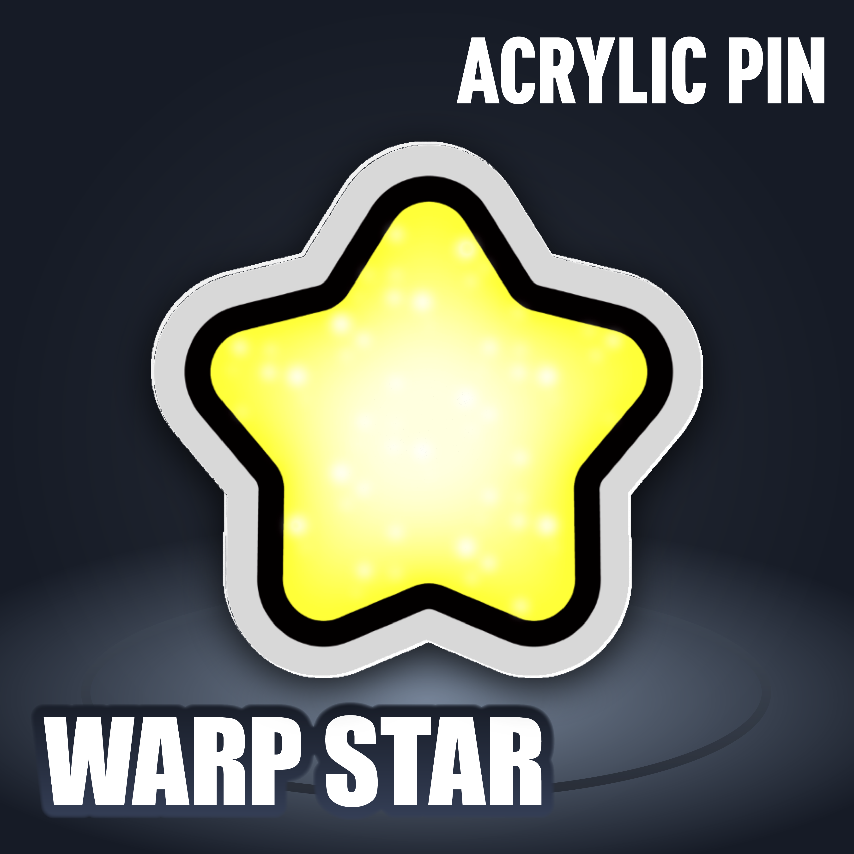 Warp Star Icon Acrylic Pin