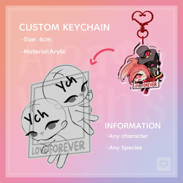 YCH Duo Love Forever | Keychain