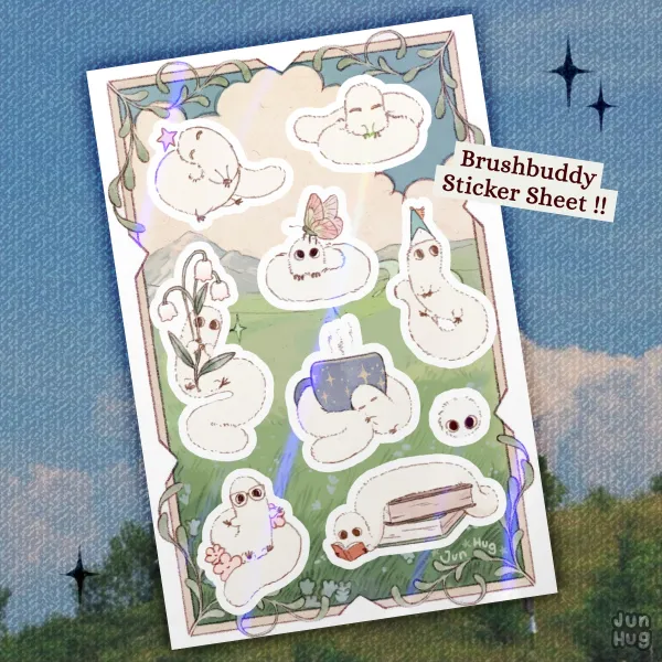 Brushbuddy Sticker Sheet