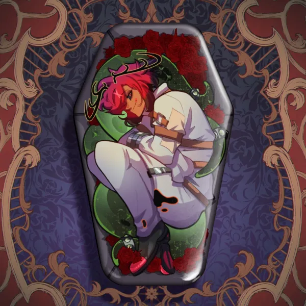 Alastor Coffin Holographic Badge