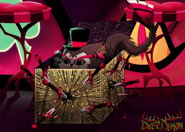 Magician Husk Box Zoomies A4 Print