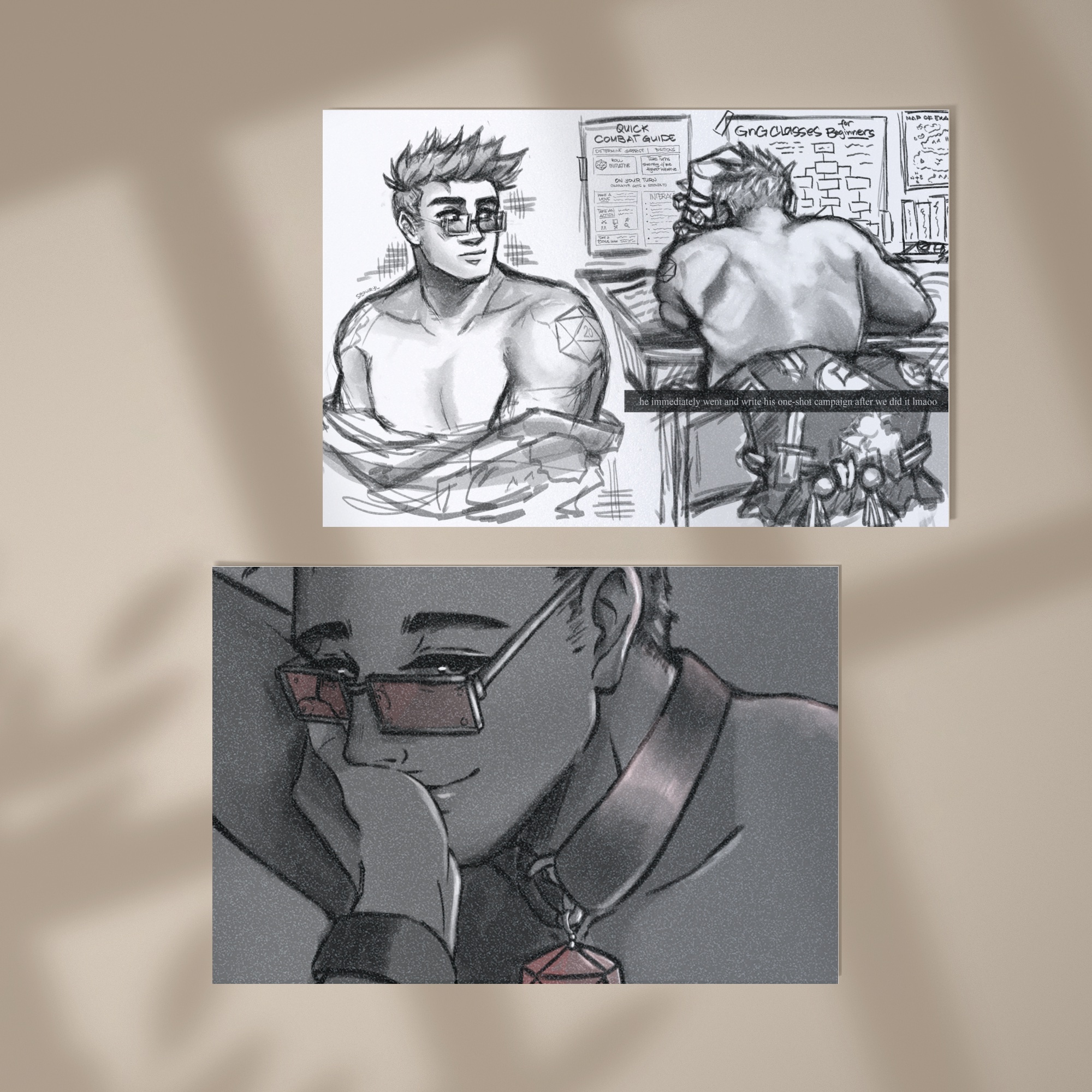 B2B Chance Sketches Postcard