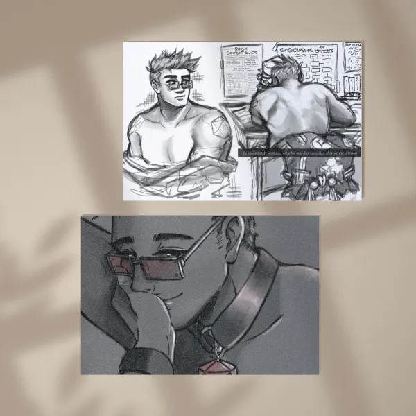 B2B Chance Sketches Postcard