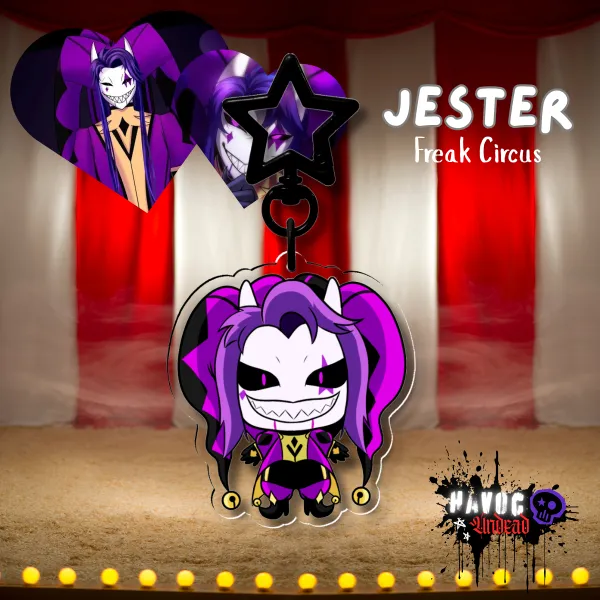 Jester Freak Circus Chibi Keychain
