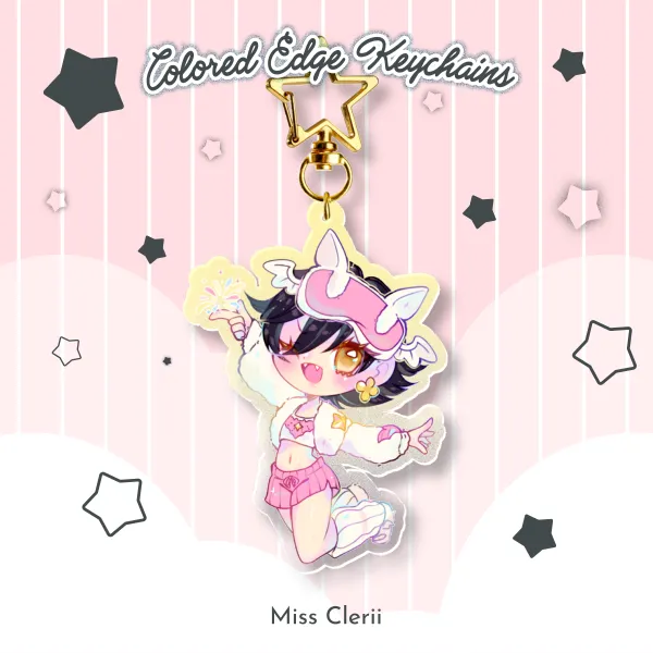 Pijama Party Jubilee - Colored Edge Acrylic Keychains