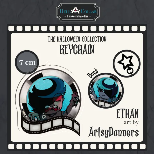 Ethan – Acrylic Keychain – Hellacollab Halloween Collection