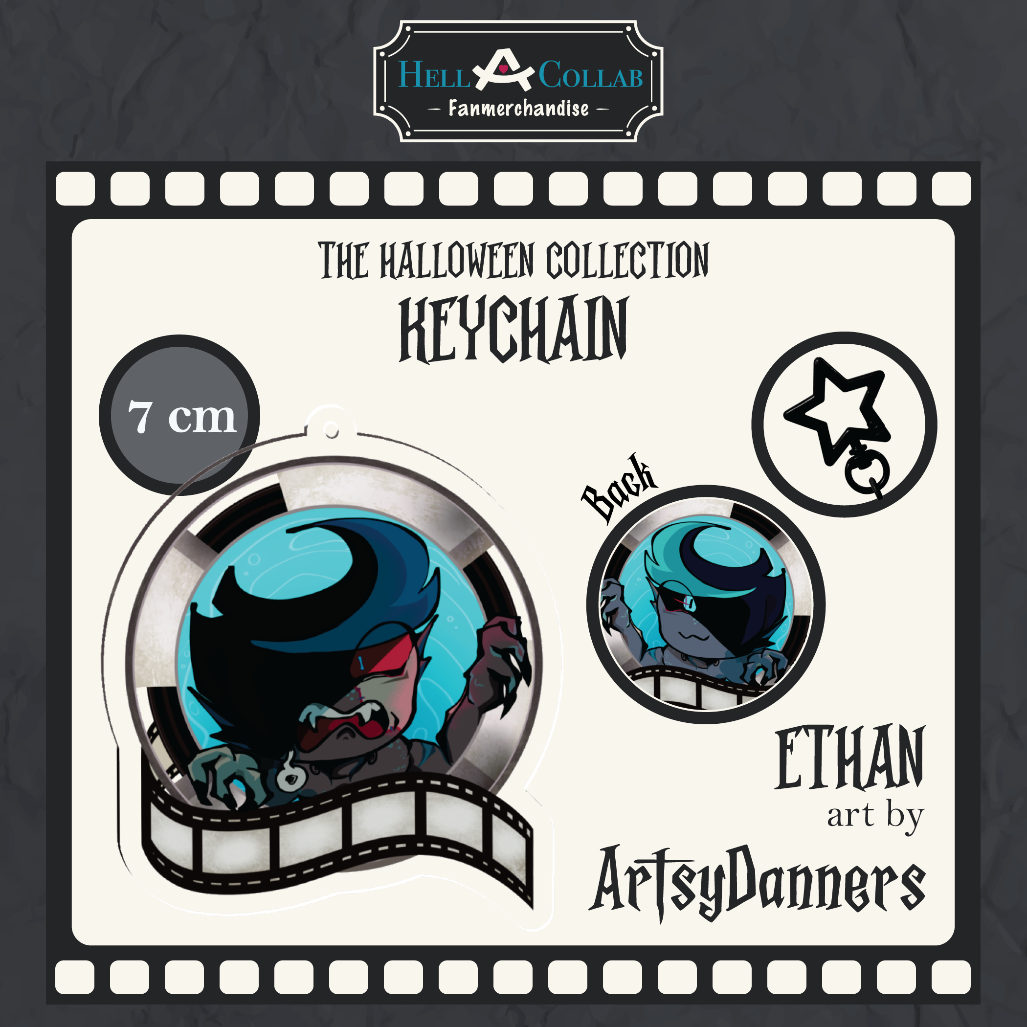 Ethan – Acrylic Keychain – Hellacollab Halloween Collection