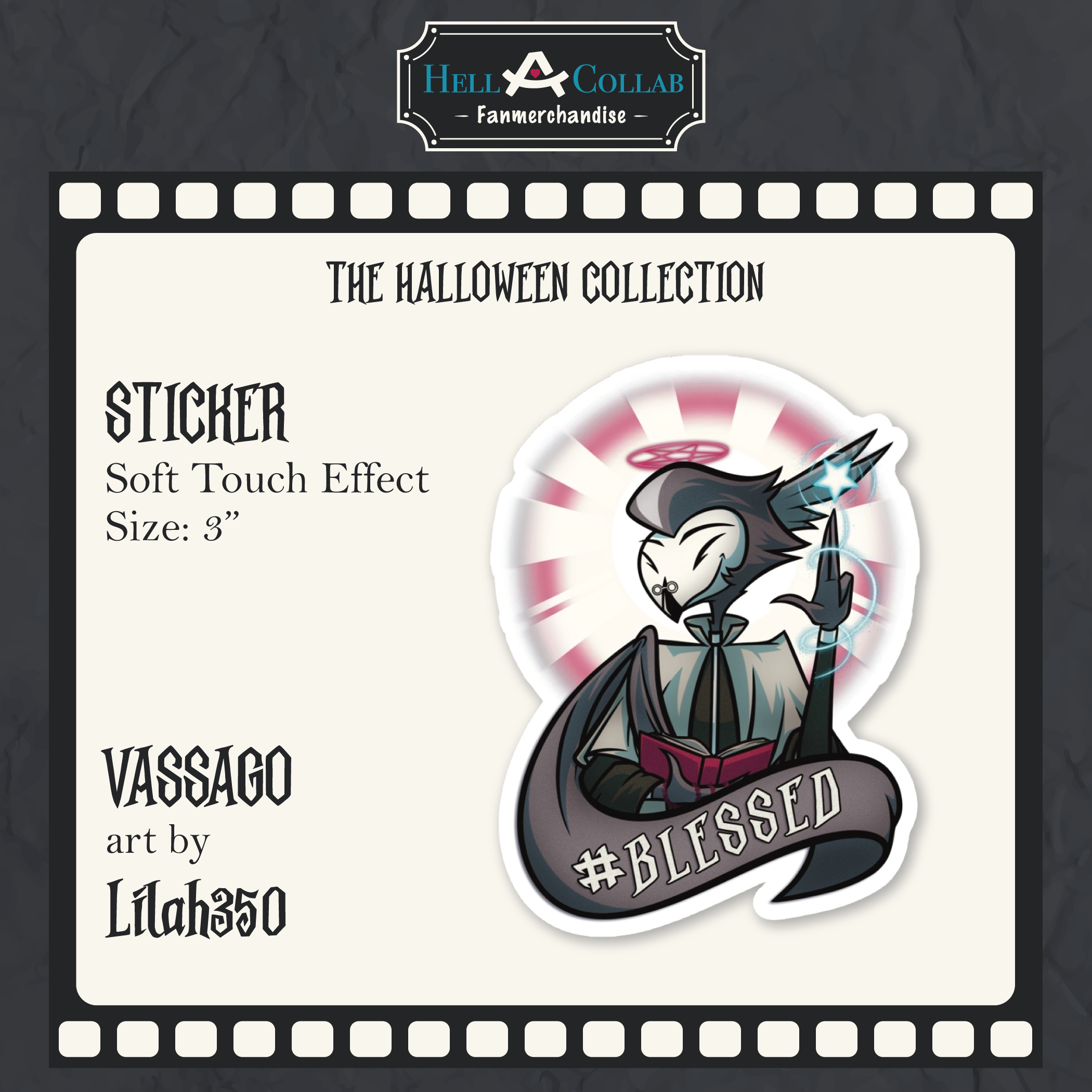 Vassago || Die Cut Sticker || Hellacollab Halloween Collection