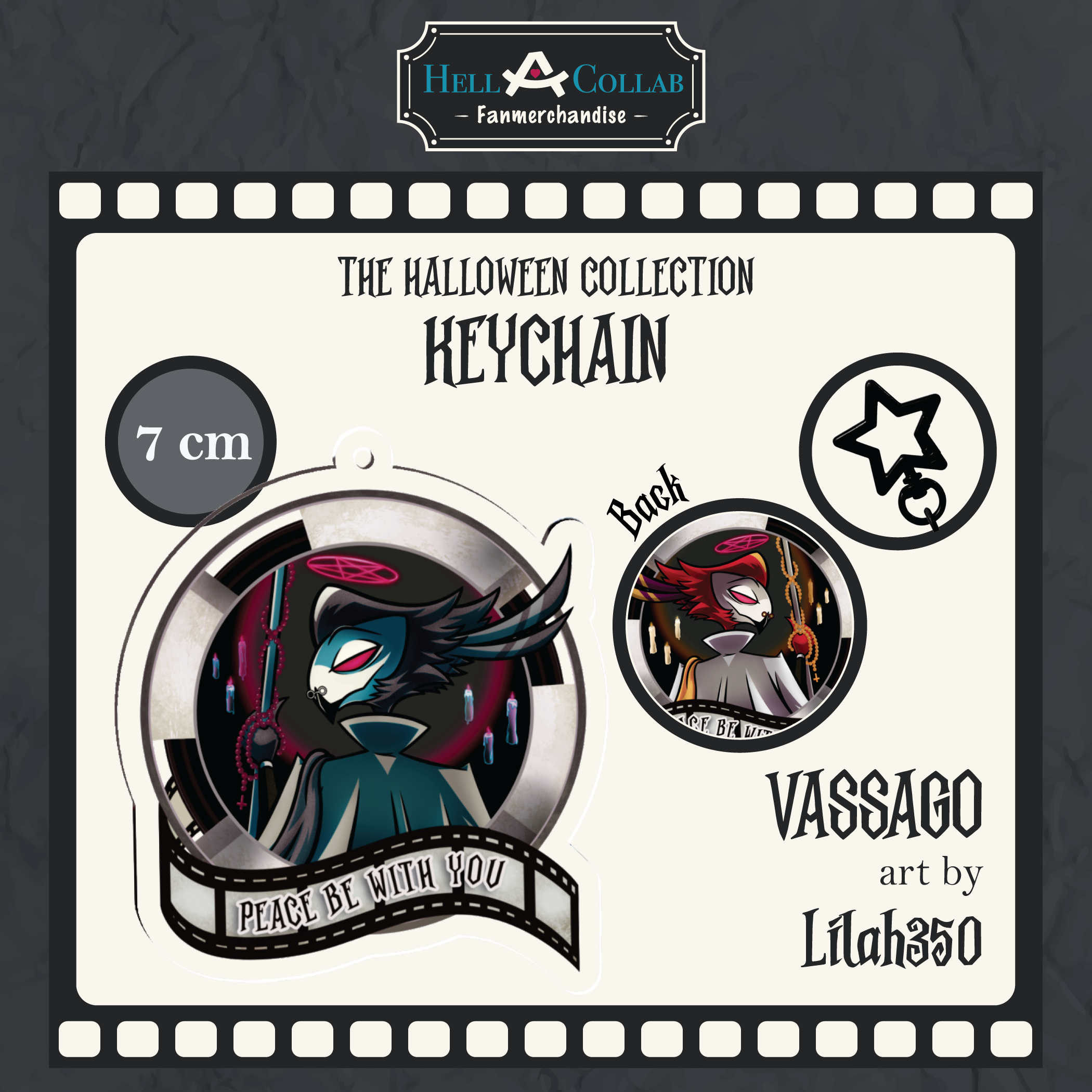 Vassago || Acrylic Keychains || Hellacollab Halloween Collection