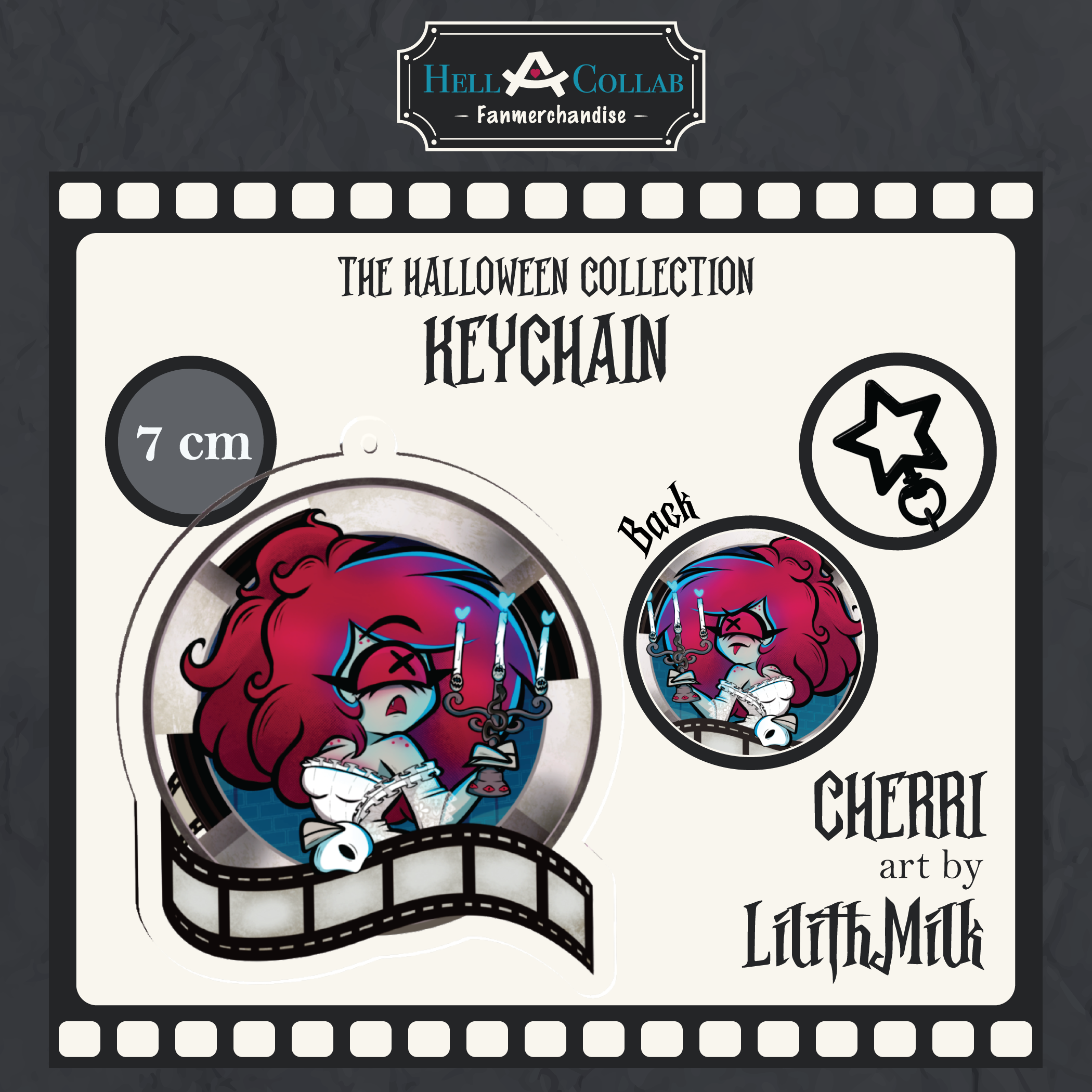 Cherri Bomb Keychain || Halloween Hell-a-collab