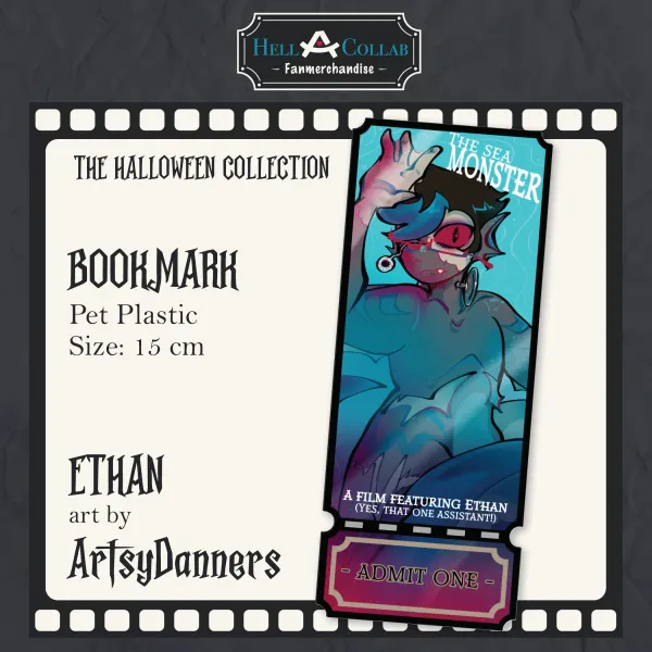 Ethan – PET Plastic Bookmark – Hellacollab Halloween Collection