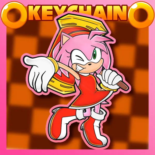 Amy Rose Keychain