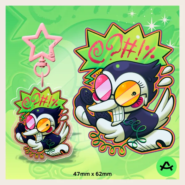 Spamton Bird Acrylic Keychain