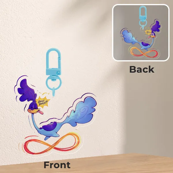 Road Running Keychain