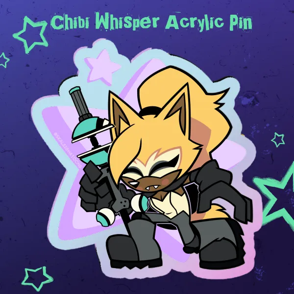 Chibi Whisper Acrylic Pin