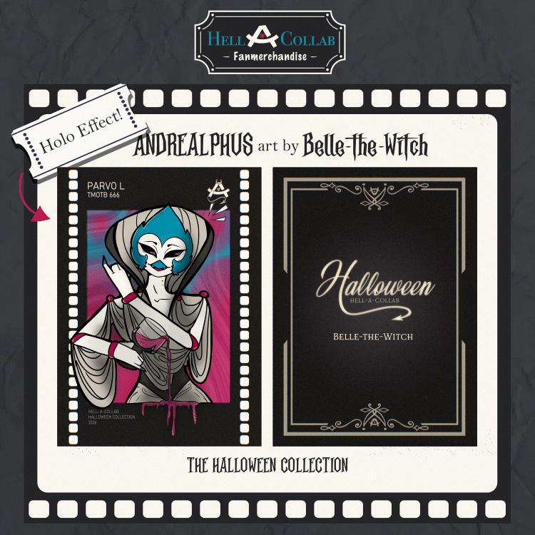Andrealphus || Holographic Photocard || Hellacollab Halloween collection