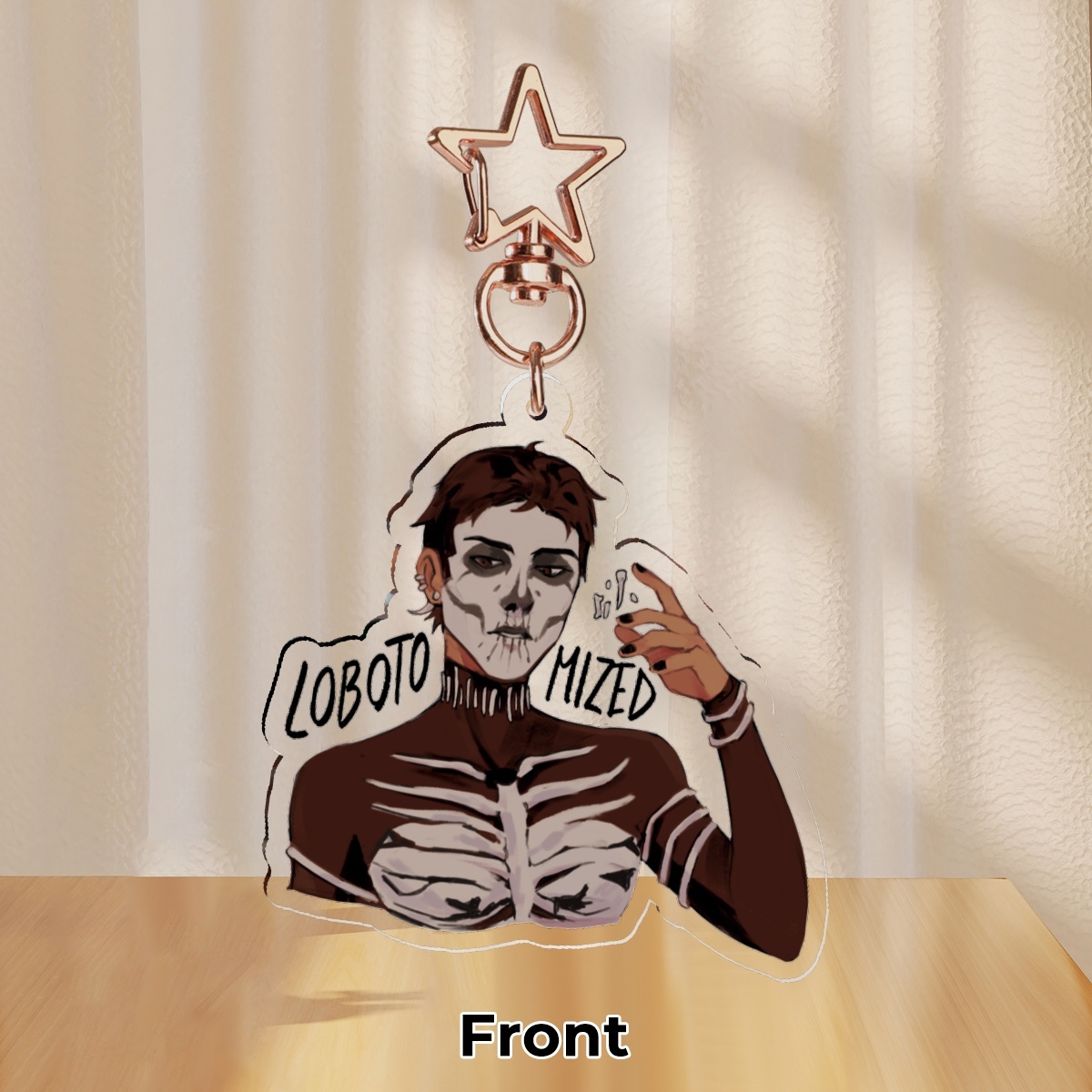 Harrow The Ninth "Gatekeep" keychain