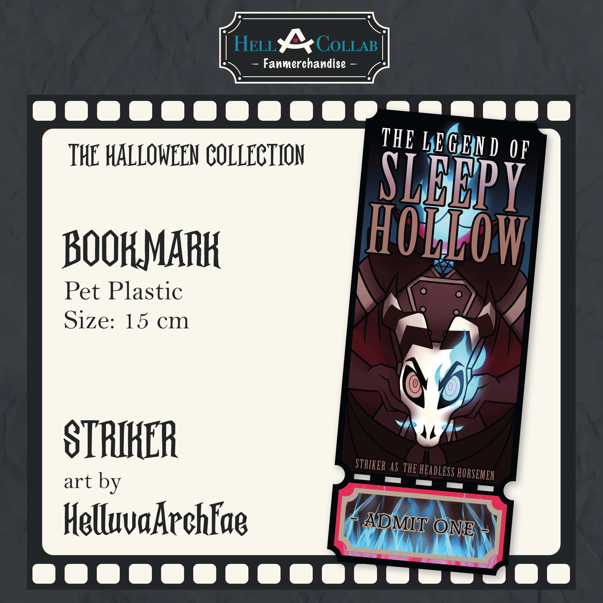 Striker - Bookmark - Hellacollab Halloween Collection